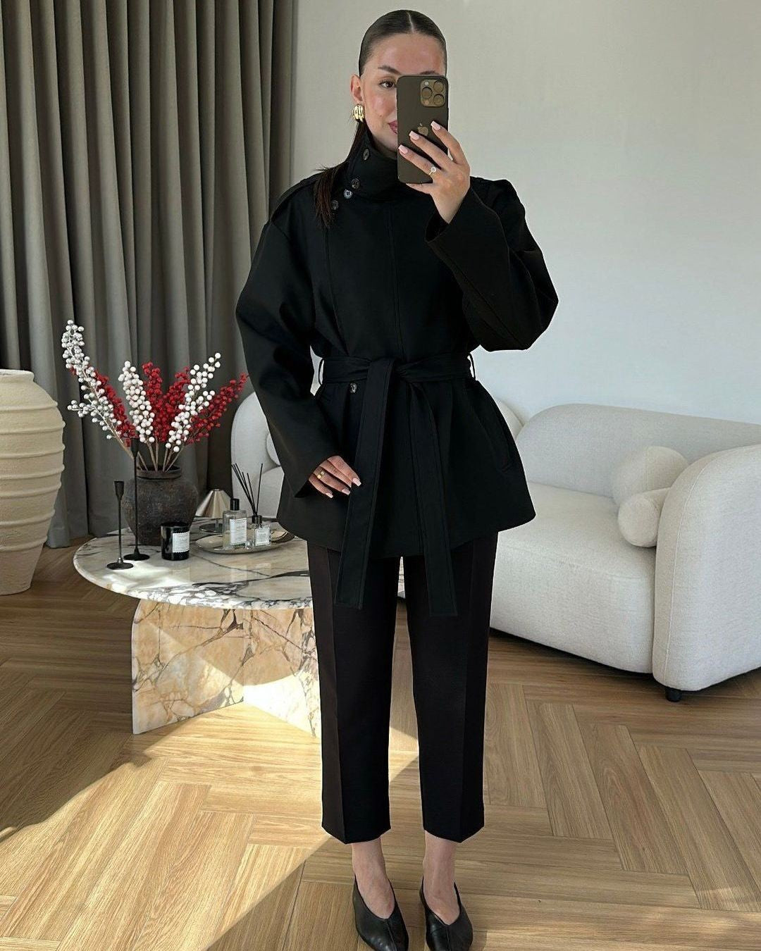 Jacket - Black - front view