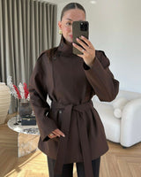 Jacket - Brown - front view