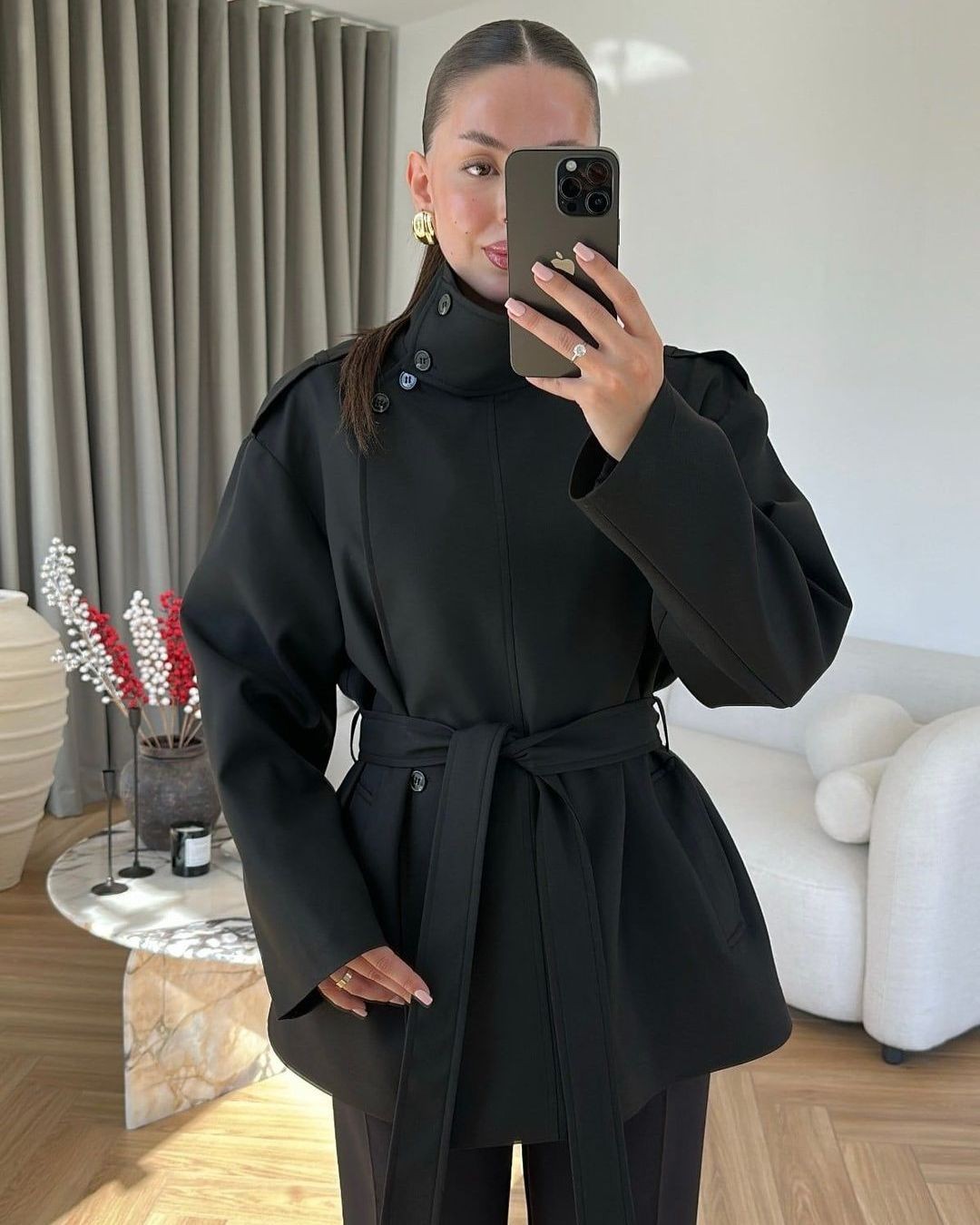Jacket - Black - front view
