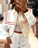 Jacket - White - front view