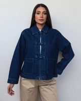 Jacket - Denim - front view
