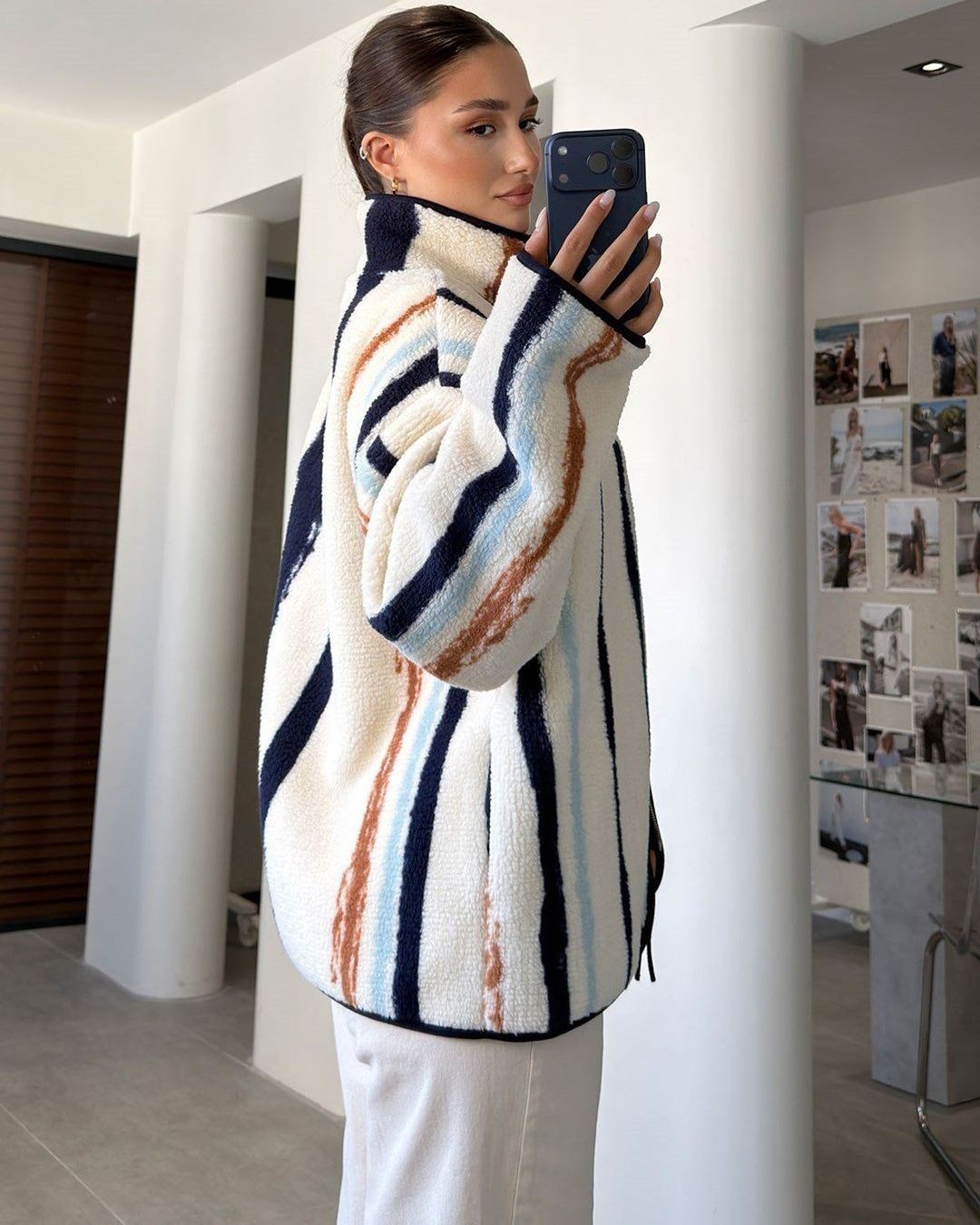 Jacket - Off White - three-quarter view