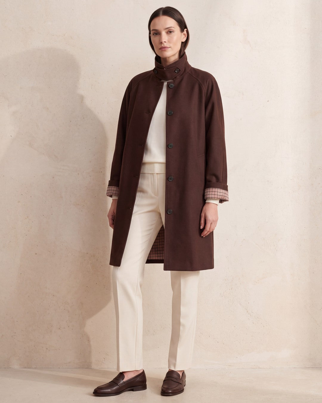 Jacket - Brown - front view