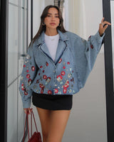 Jacket - Denim - front view