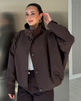 Jacket - Brown - front view