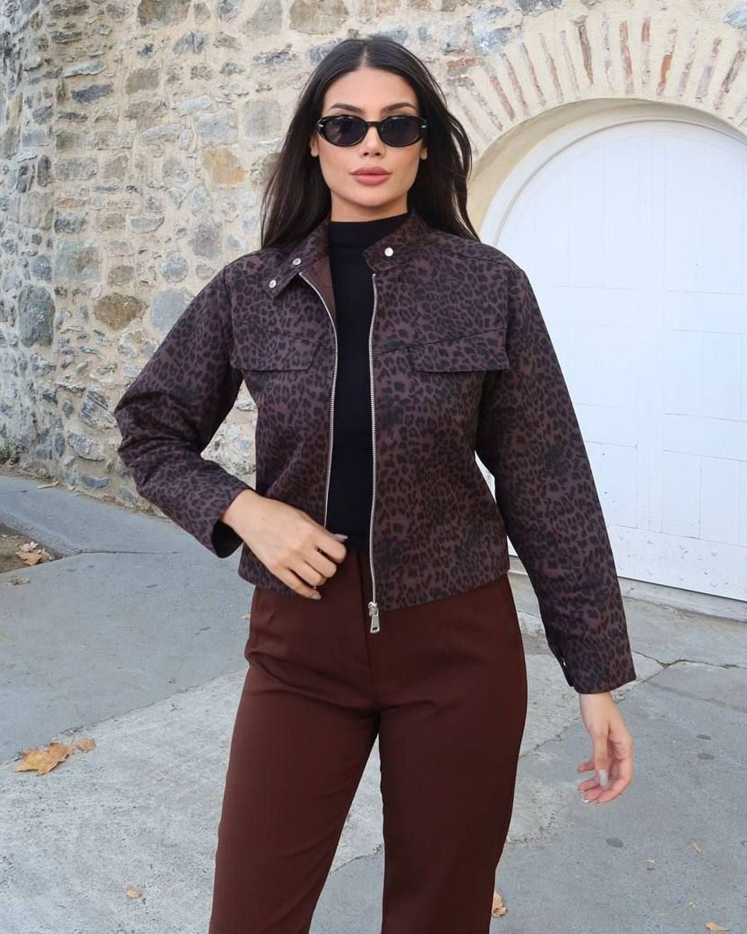 Jacket - Leopard - front view