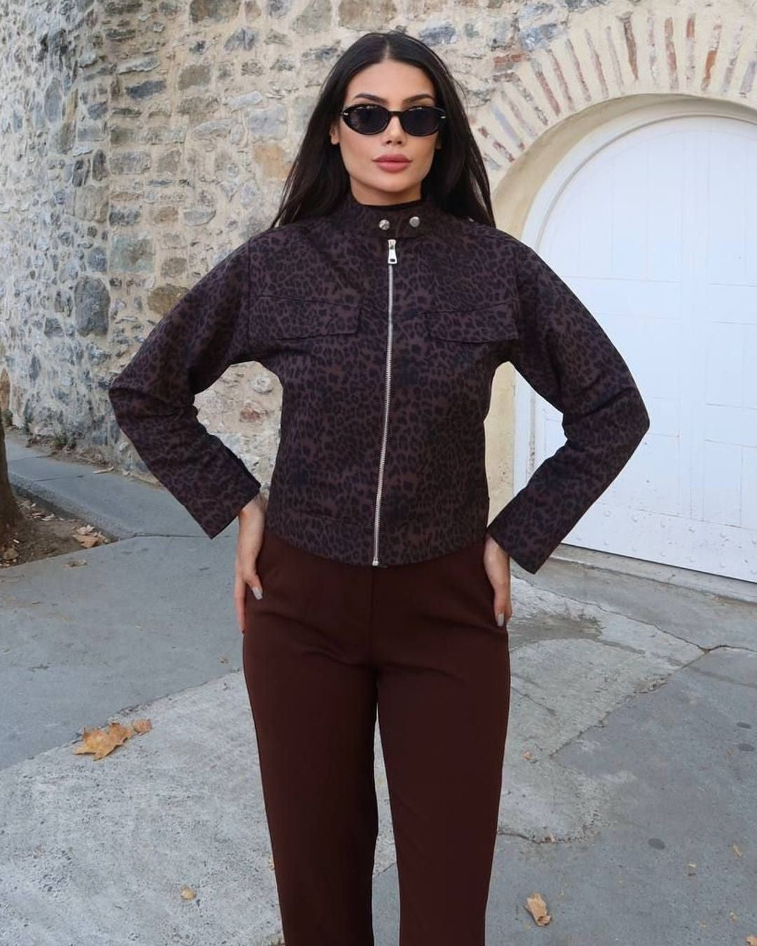 Jacket - Leopard - front view