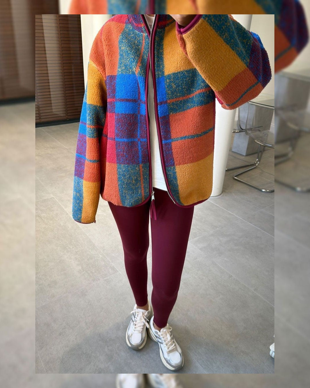Jacket - Multi - front view