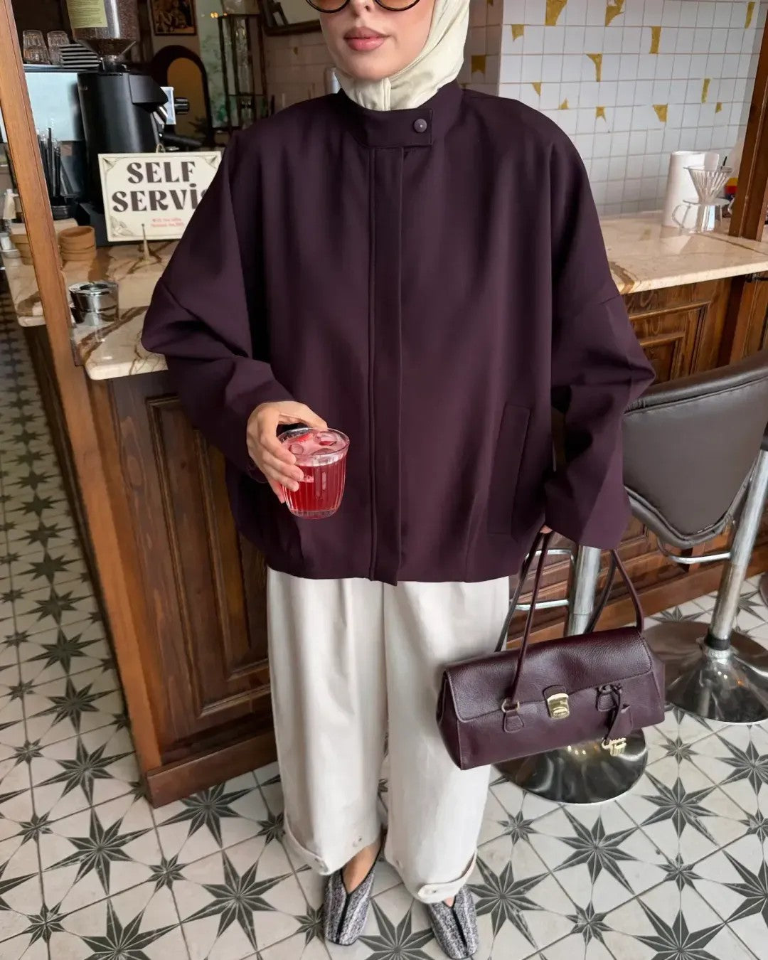 Jacket - Purple - front view