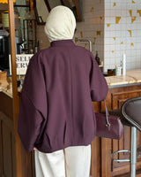 Jacket - Purple - back view