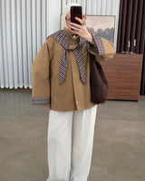 Jacket - Camel - front view