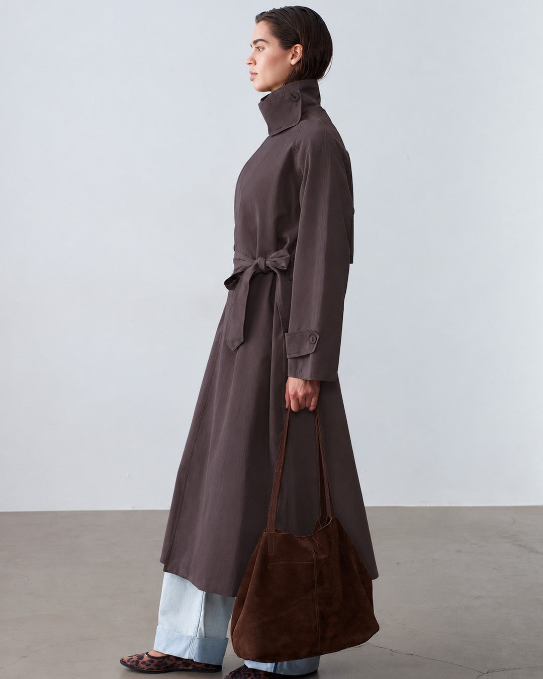 Jacket - Brown - side view