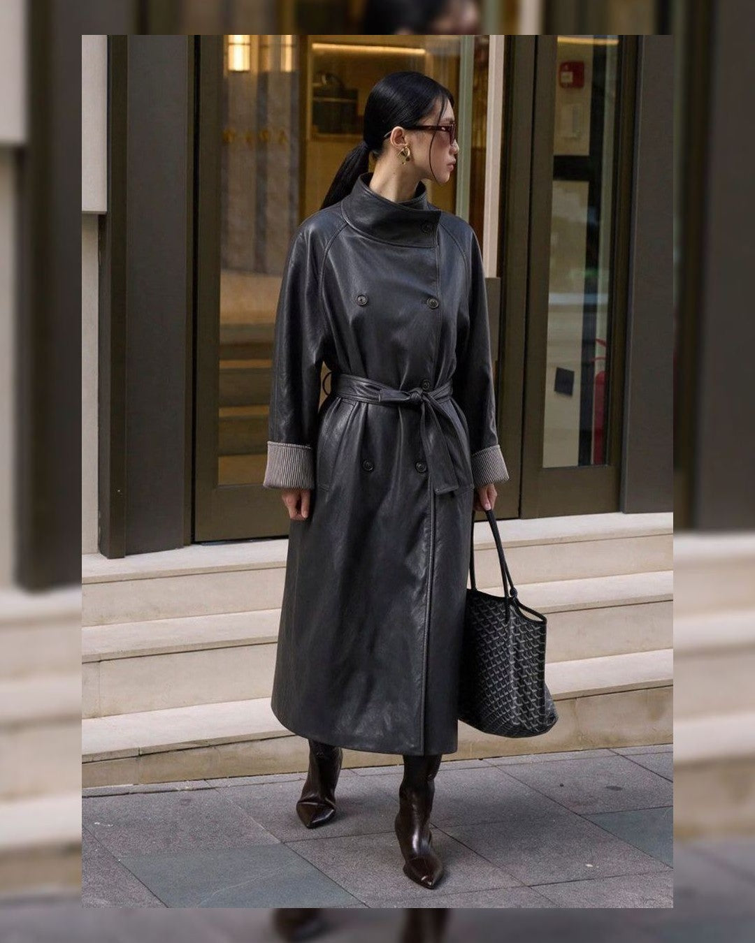 Jacket - Black - three-quarter view