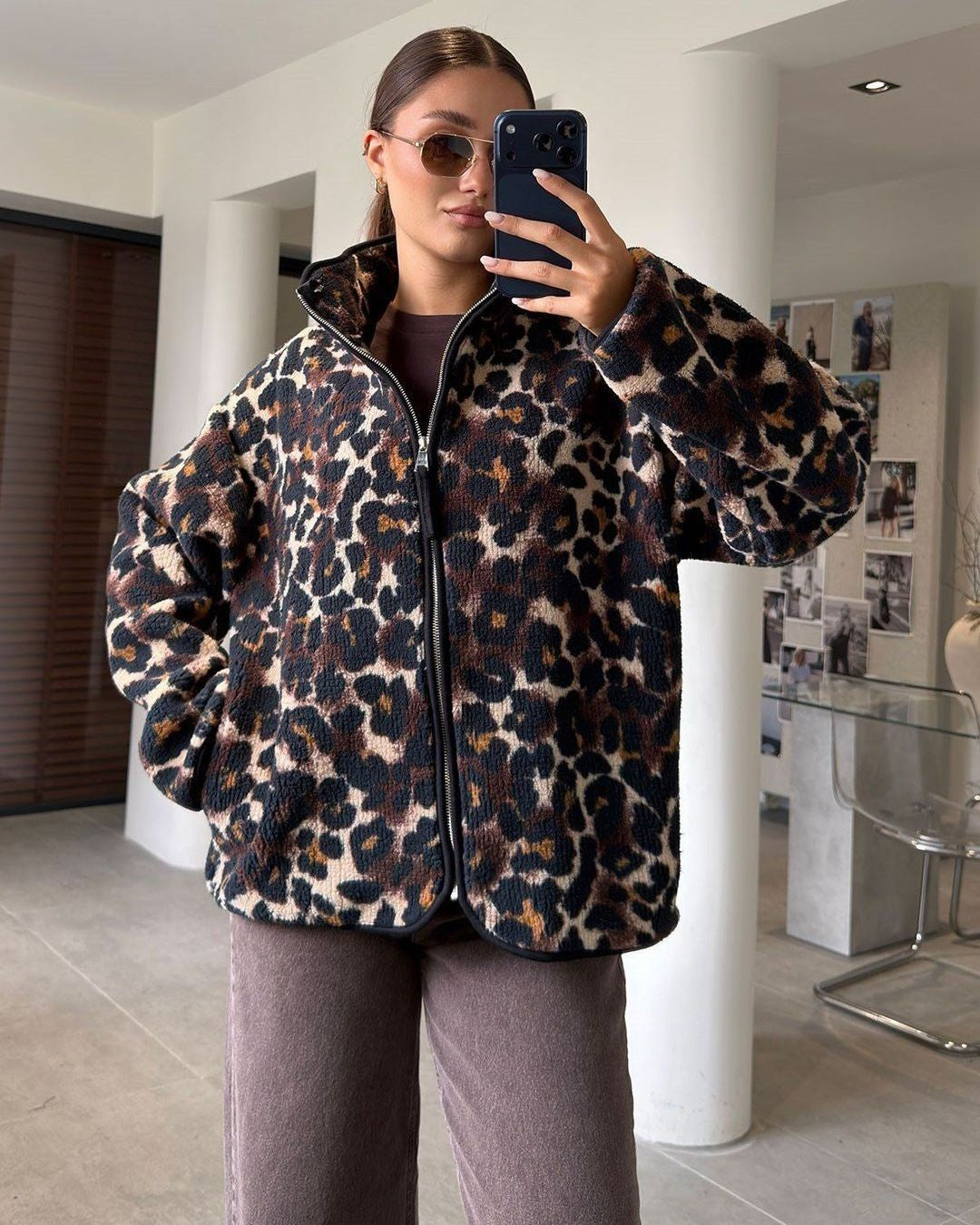 Jacket - Leopard - front view