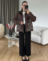 Jacket - Brown - front view