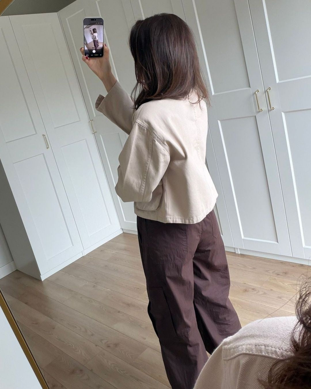 Jacket - Beige - back view