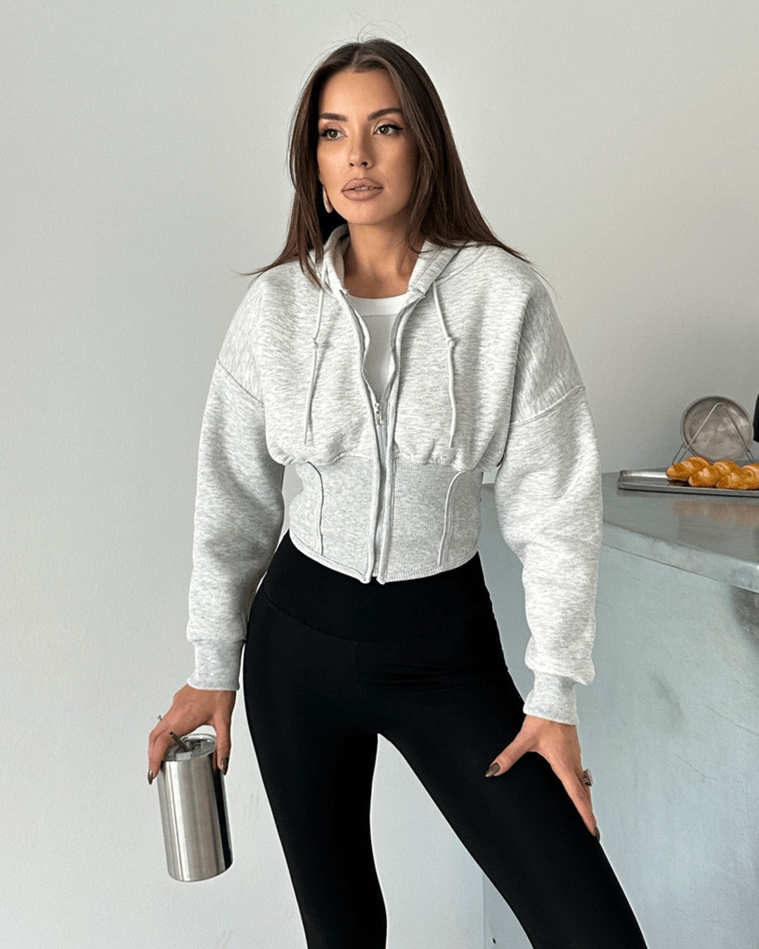 Jacket - Grey - front view