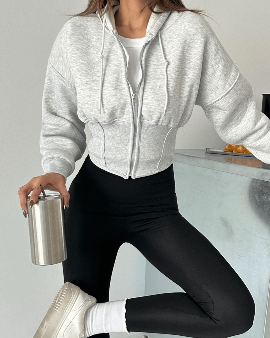 Jacket - Grey - front view