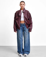 Jacket - Purple - front view