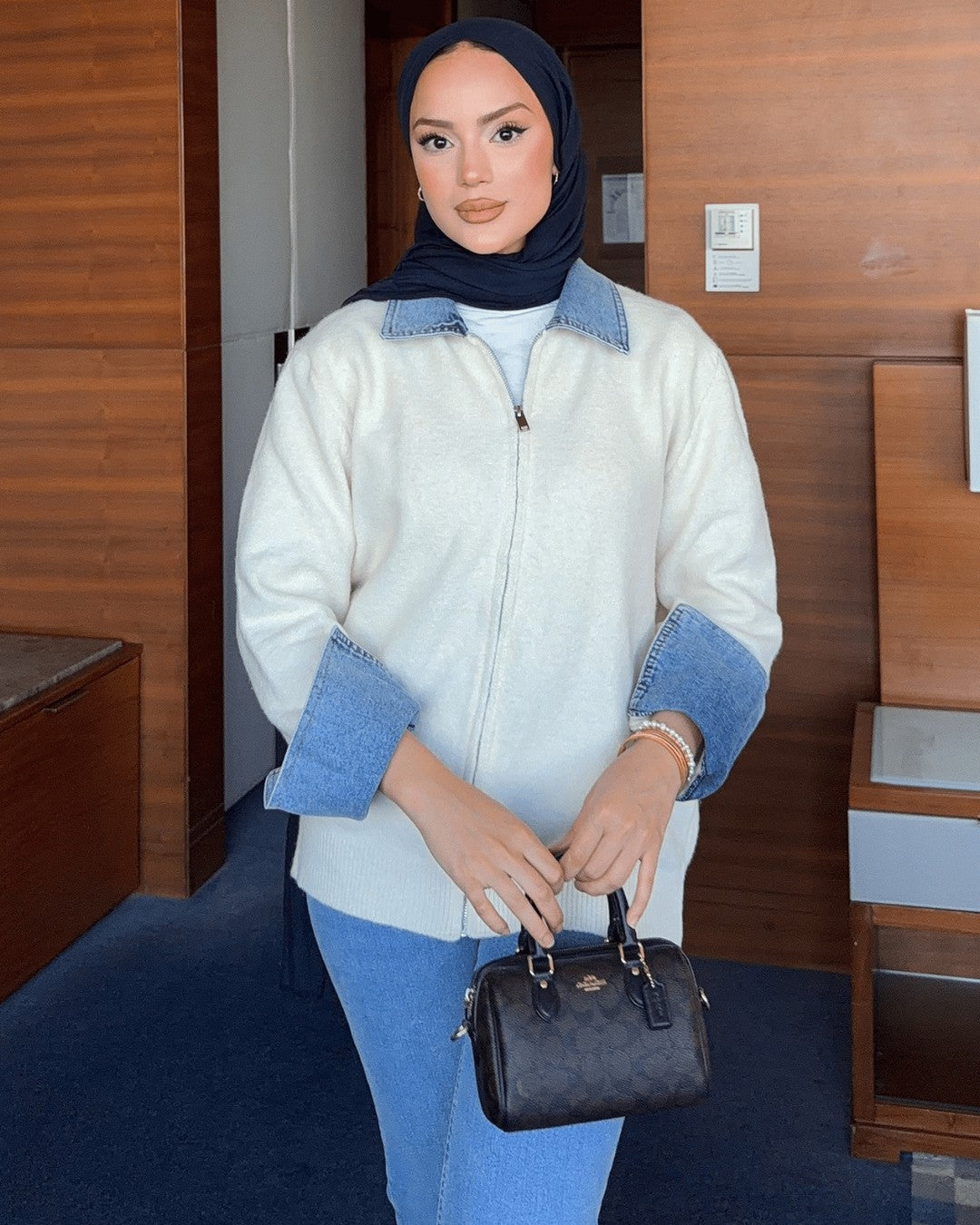 Jacket - White - front view
