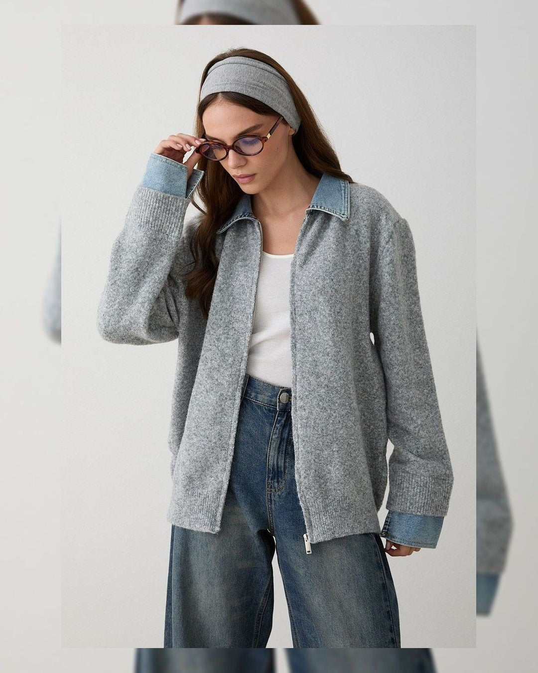 Jacket - Grey - front view