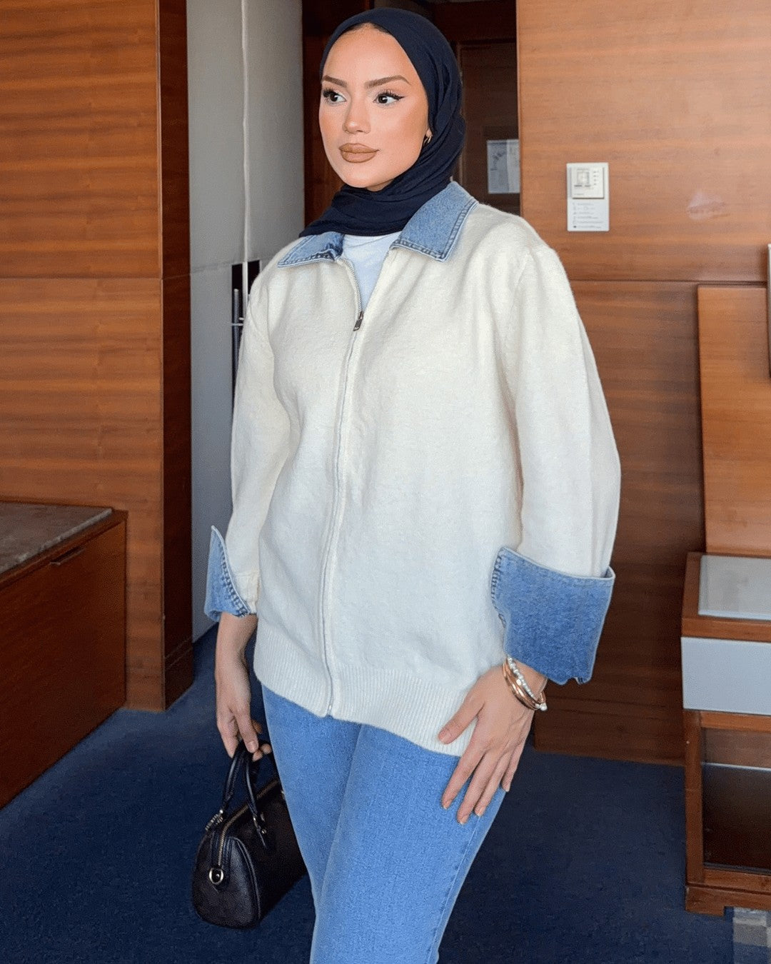 Jacket - White - front view