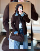 Jacket - Brown - front view