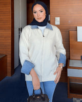 Jacket - White - front view