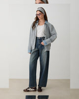 Jacket - Grey - three-quarter view