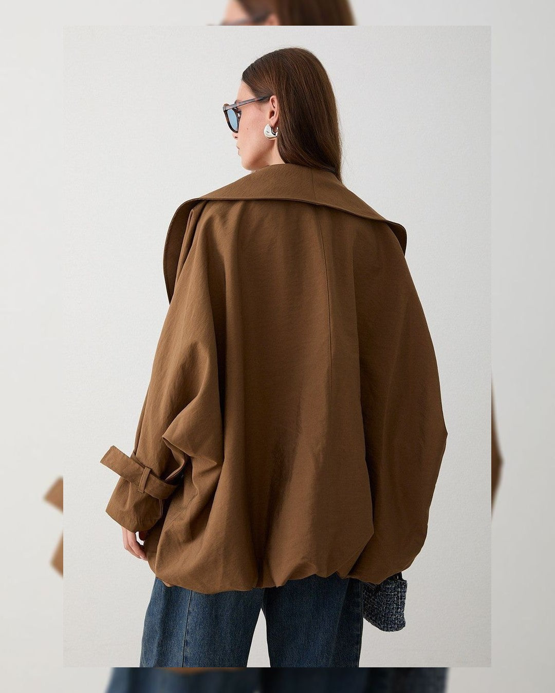 Jacket - Brown - back view