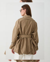 Jacket - Camel - back view