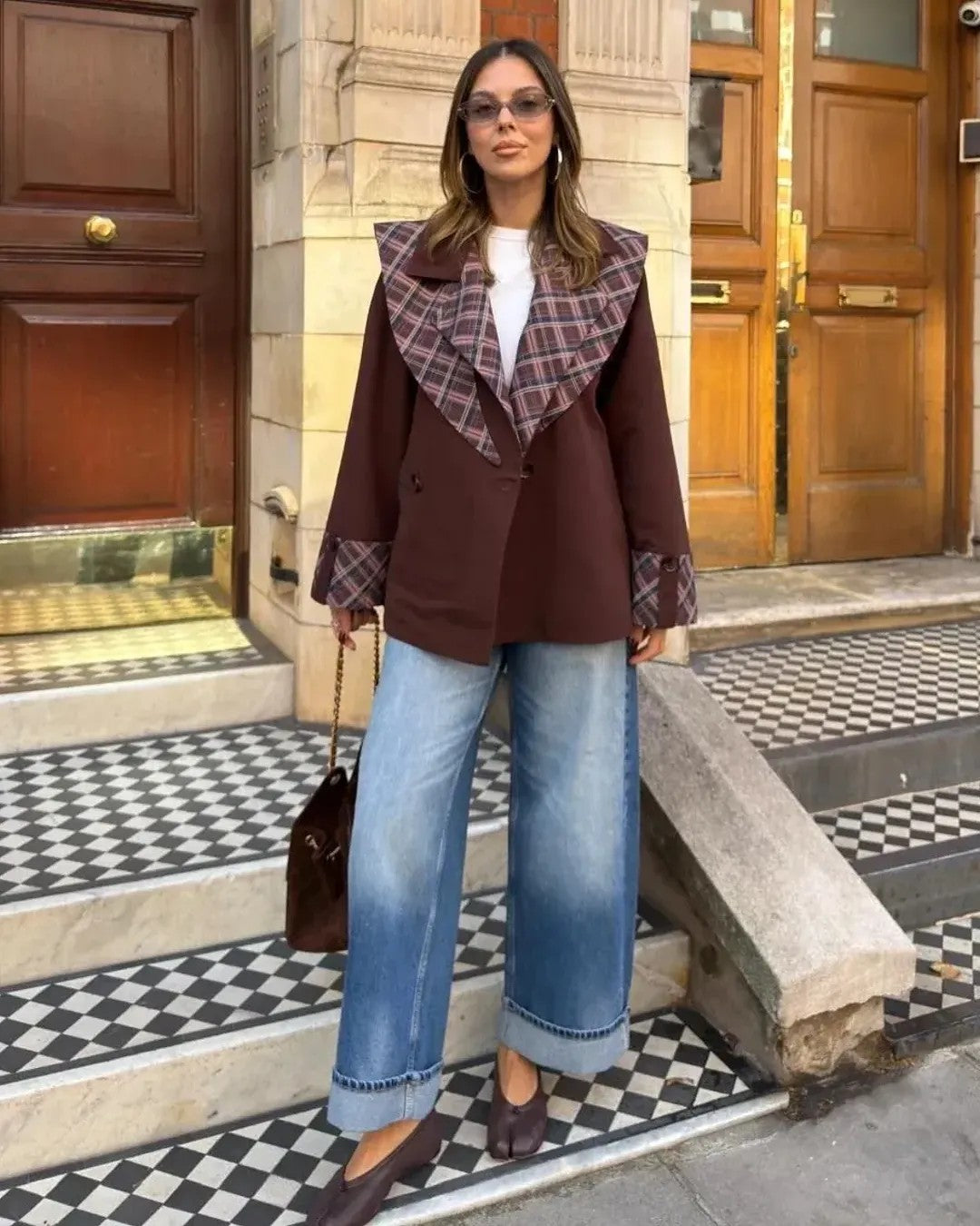 Jacket - Brown - front view