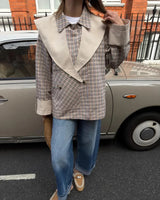 Jacket - Beige - front view