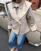 Jacket - Beige - front view