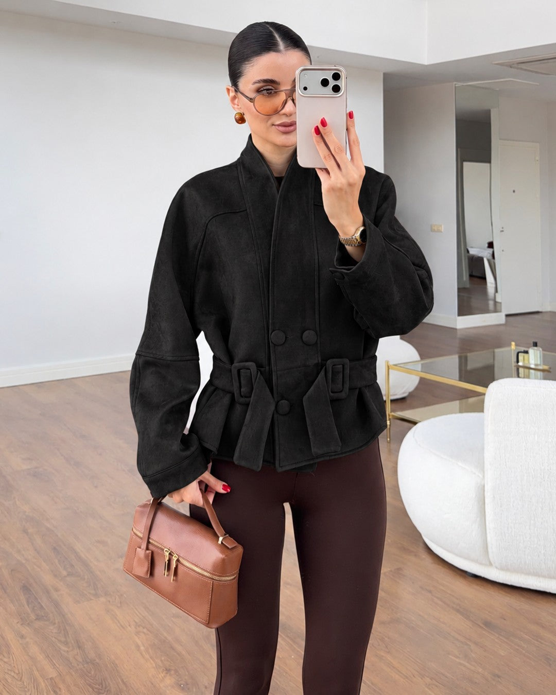 Jacket - Black - front view