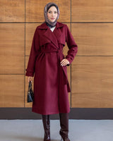 Jacket - Burgundy - front view