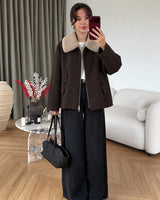 Jacket - Brown - front view