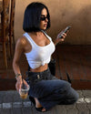 Jeans + Belt - Denim