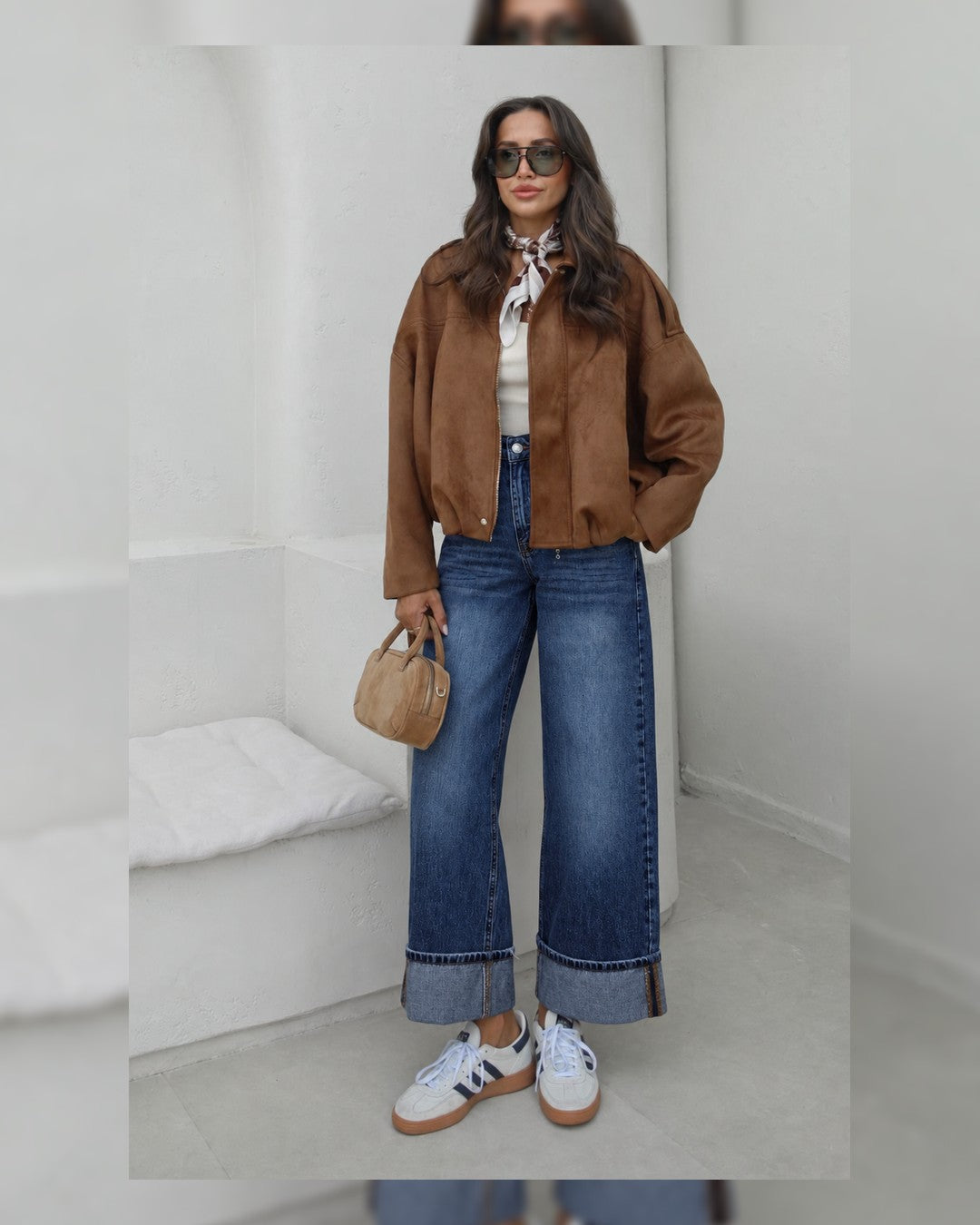 Jeans + Belt - Denim - front view