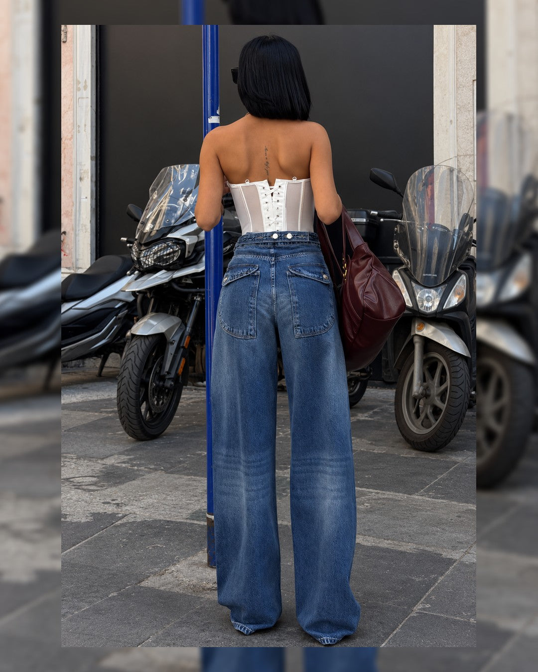 Jeans - Denim - back view