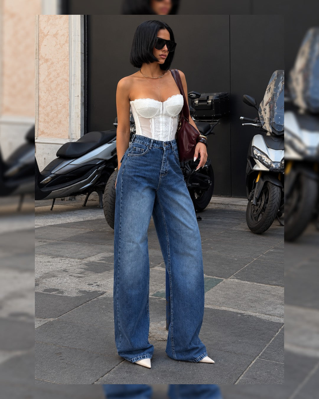 Jeans - Denim - three-quarter view