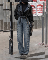 The Parade Jean - Denim - front view