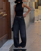 Jeans - Black - front view