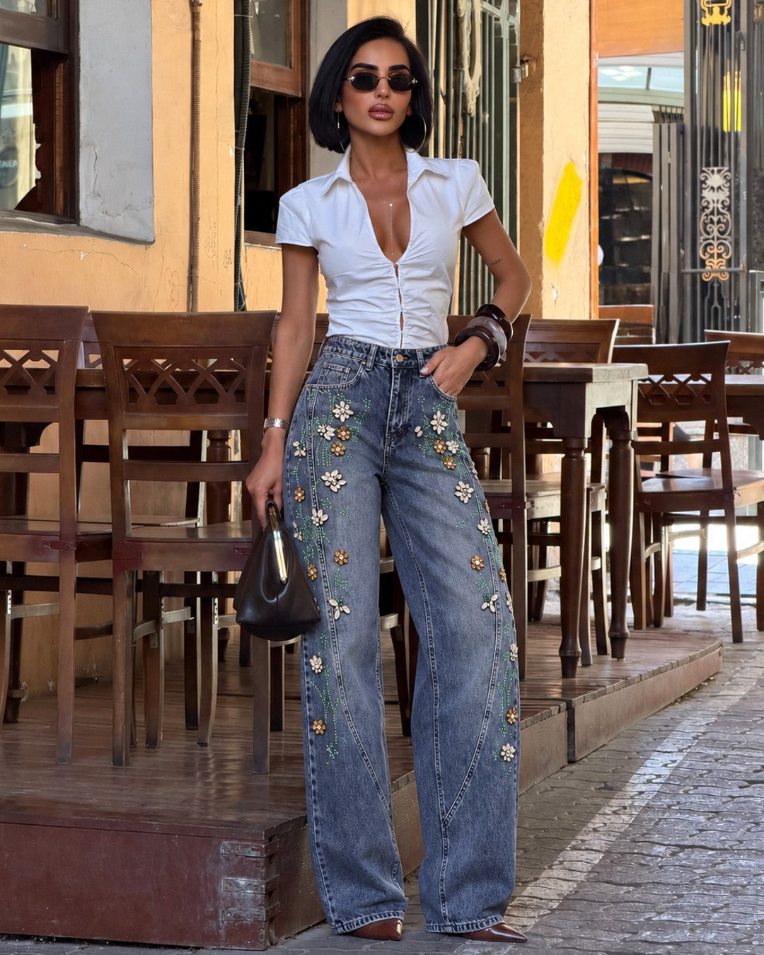 Jeans - Denim - front view