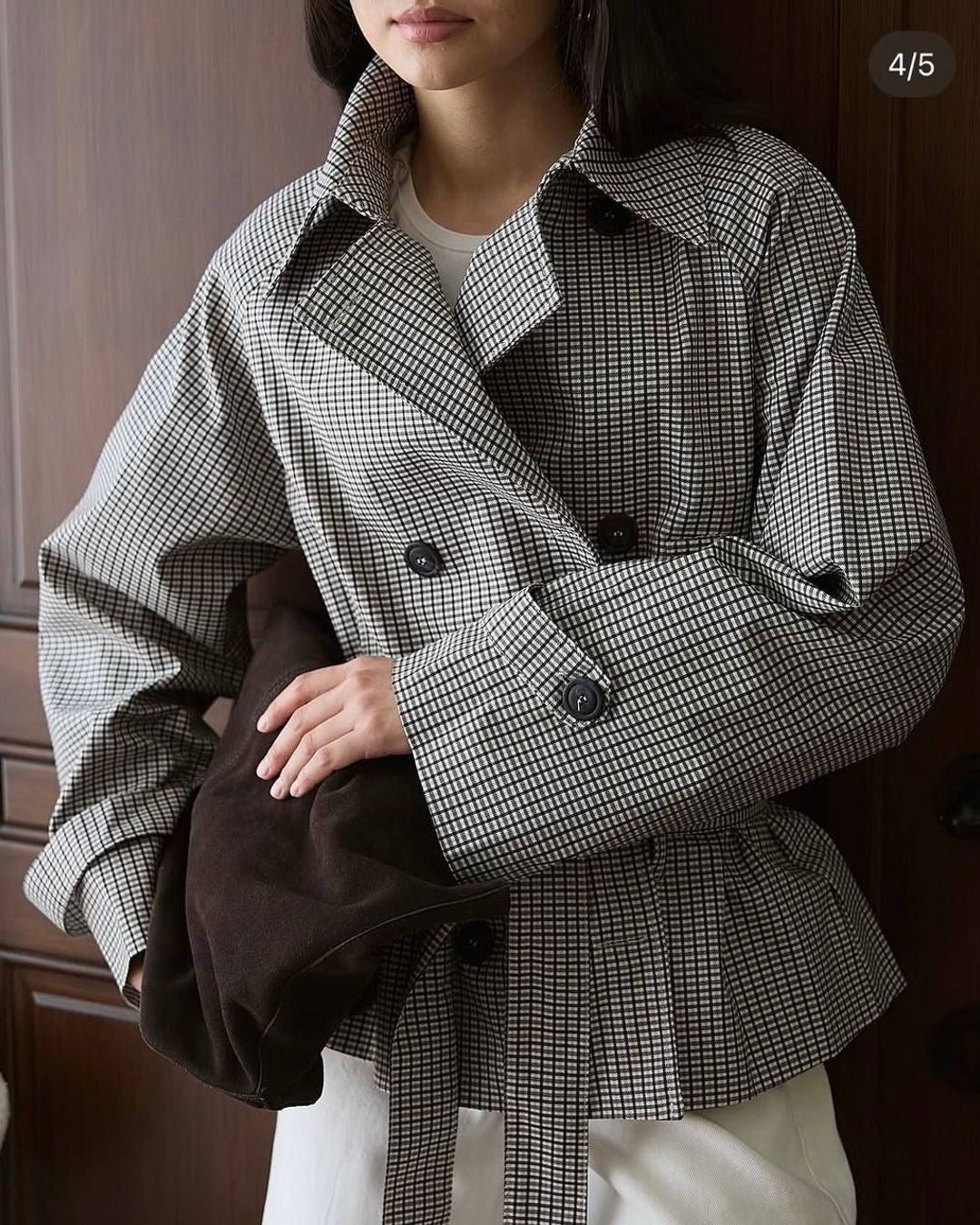 Kensington Check Blazer Jacket - Multi - front view