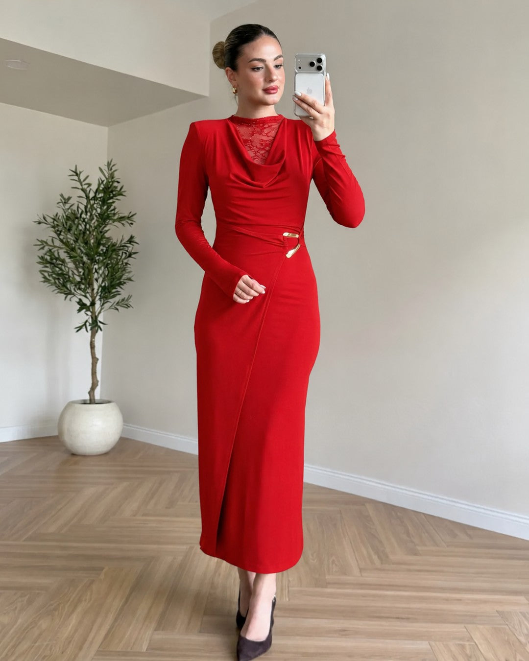 Merlot Sculpt Dress