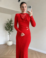 Merlot Sculpt Dress