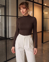 Must Have Basic Top - Brown - front view