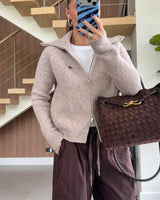 Must Have Fall Cardigan - Beige - front view
