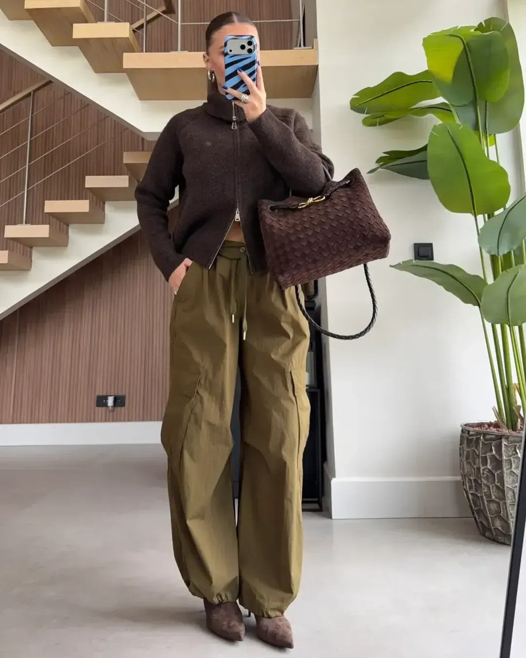 Must Have Fall Cardigan - Brown - front view